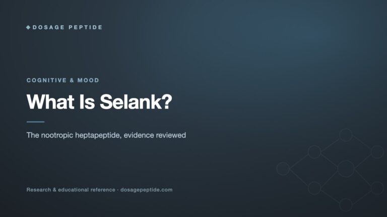 What Is Selank? A Nootropic Peptide for Anxiety & Cognition