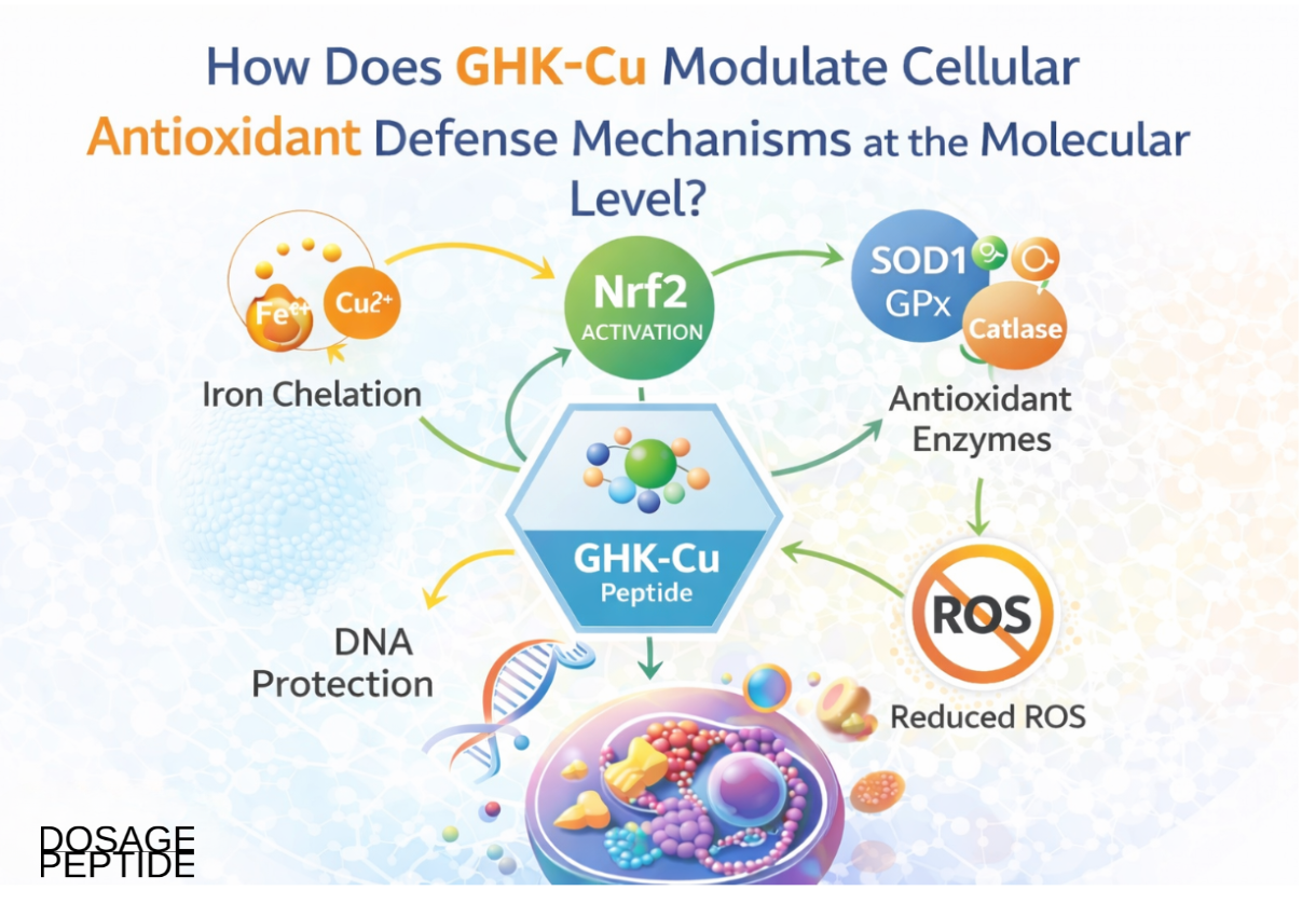 How Does GHK-Cu Modulate Cellular Antioxidant Defense Mechanisms at the Molecular Level?