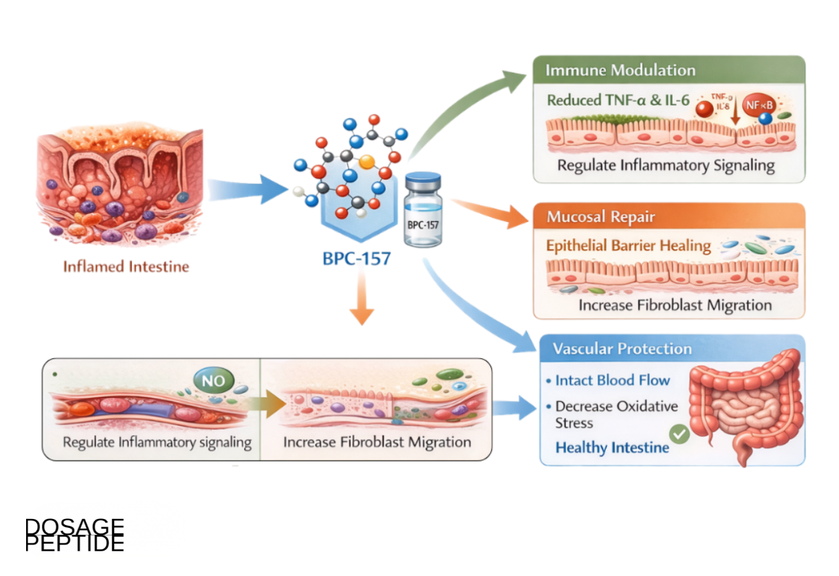 How BPC-157 Influences Inflammation and Mucosal Repair in IBD Models?