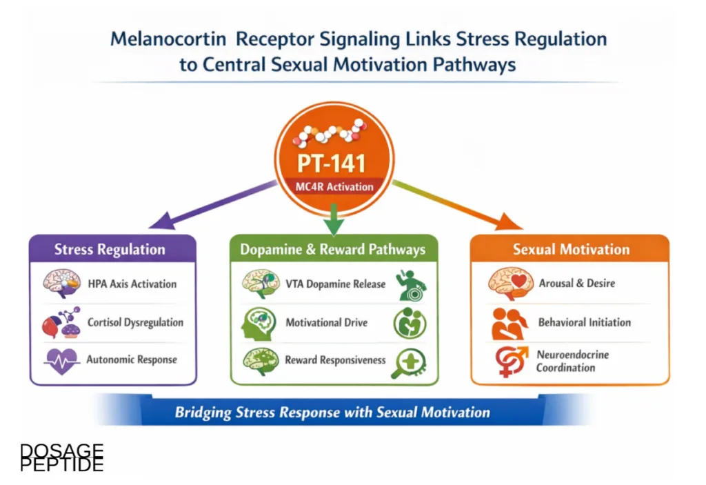 PT-141 bremelanotide central melanocortin mechanism and sexual motivation circuitry diagram