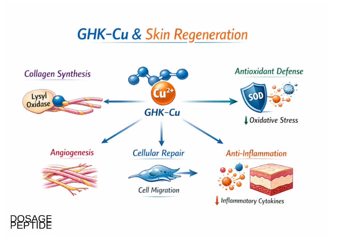 Can GHK-Cu Modulate Copper-Dependent Enzymes Involved in Skin Regeneration Processes?