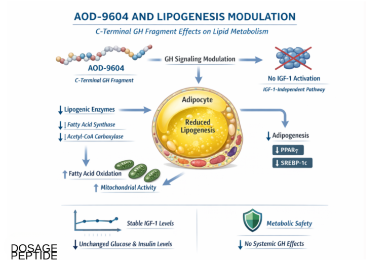 Can AOD-9604 Reduce Lipogenesis Through C-Terminal Growth Hormone Activity Modulation?