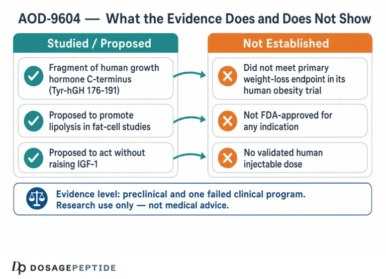 AOD-9604 Dosage Chart: Reconstitution & mg-to-Units for Research