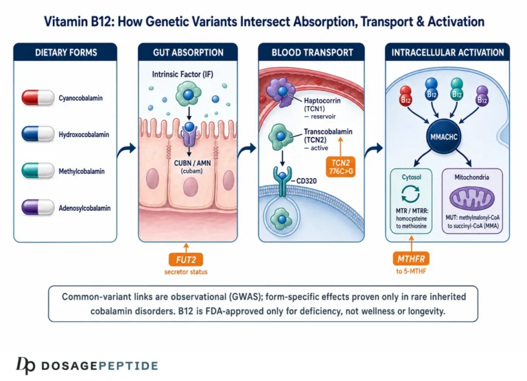 How Do Genetic Variants Influence Responses to Different Vitamin B12 Forms in Clinical Research?
