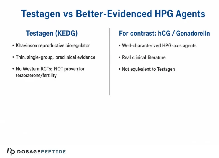 Testagen Peptide: Does It Raise Testosterone? What the Evidence Shows