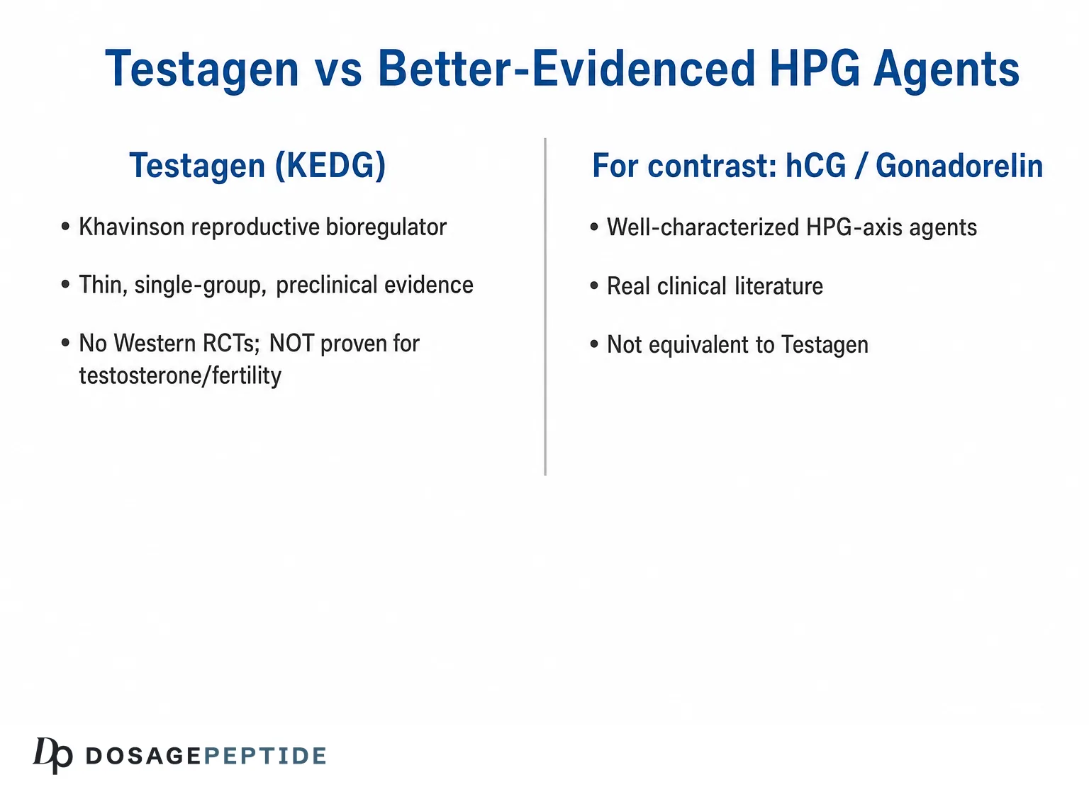 Testagen Peptide: Does It Raise Testosterone? What the Evidence Shows