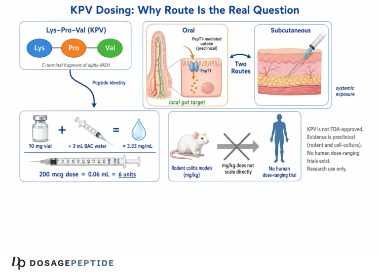 KPV Dosage: Oral vs SubQ, Units & How Long to Cycle (2026)
