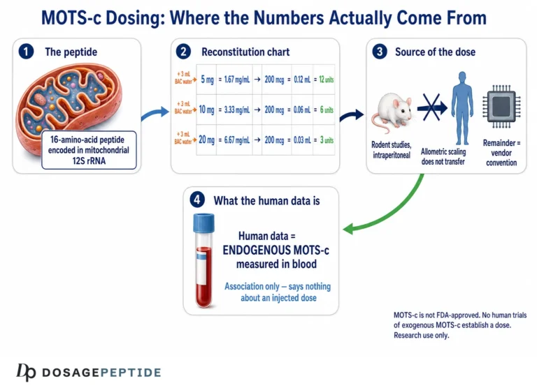 MOTS-c Dosage: Chart, Amount Per Day & the Complete Protocol