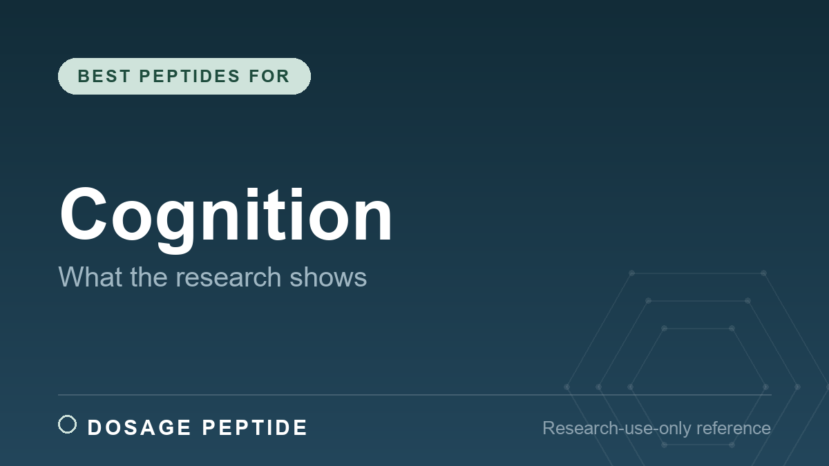 Best Peptides for Cognitive Function and Focus: What the Research Actually Shows