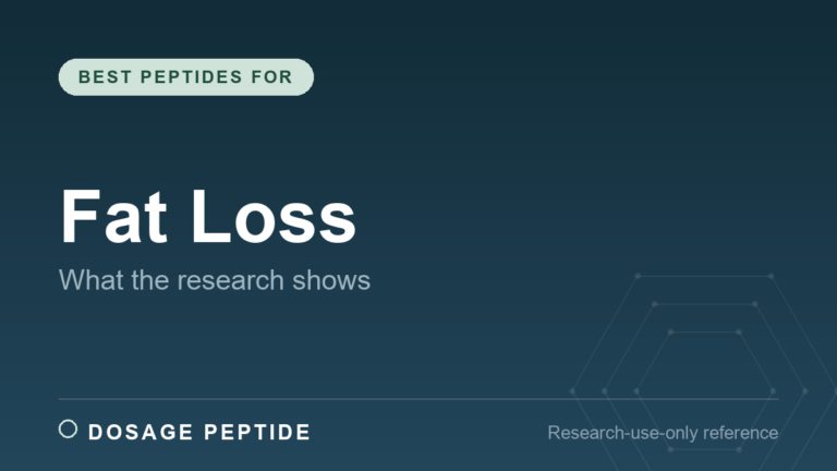 Best Peptides for Fat Loss: What the Research Actually Shows