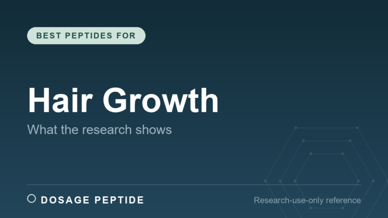 Best Peptides for Hair Growth: What the Research Actually Shows