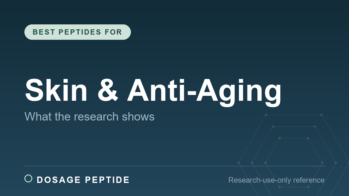 Best Peptides for Skin and Anti-Aging: What the Research Actually Shows