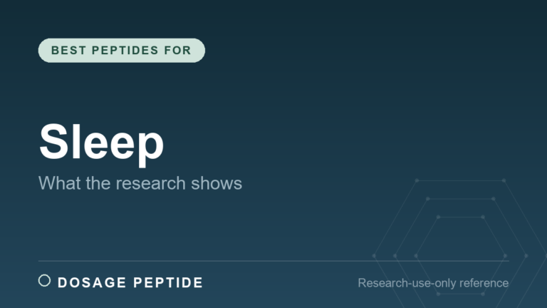 Best Peptides for Sleep (2026): What the Research Actually Shows