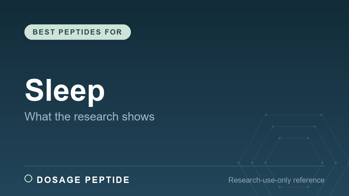 Best Peptides for Sleep: What the Research Shows