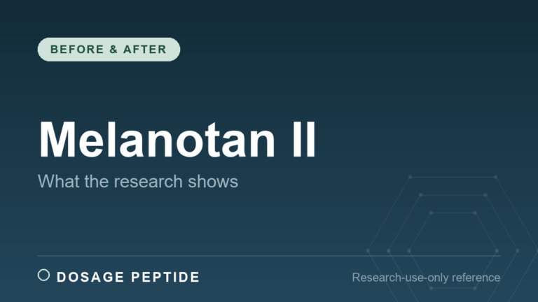 Melanotan II Before and After: What the Research Actually Shows