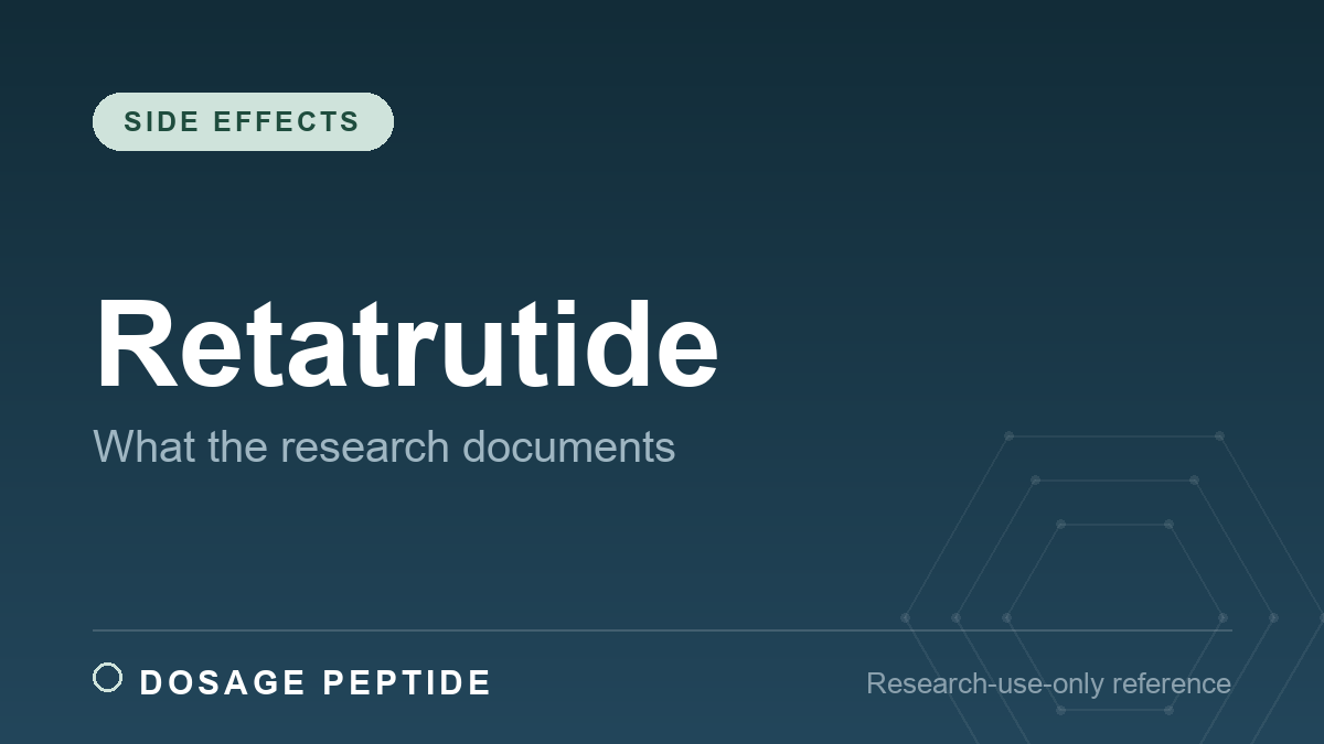 Retatrutide Side Effects: What the Research Actually Documents