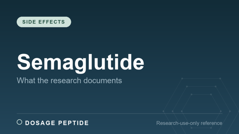 Semaglutide Side Effects: What the Research Documents