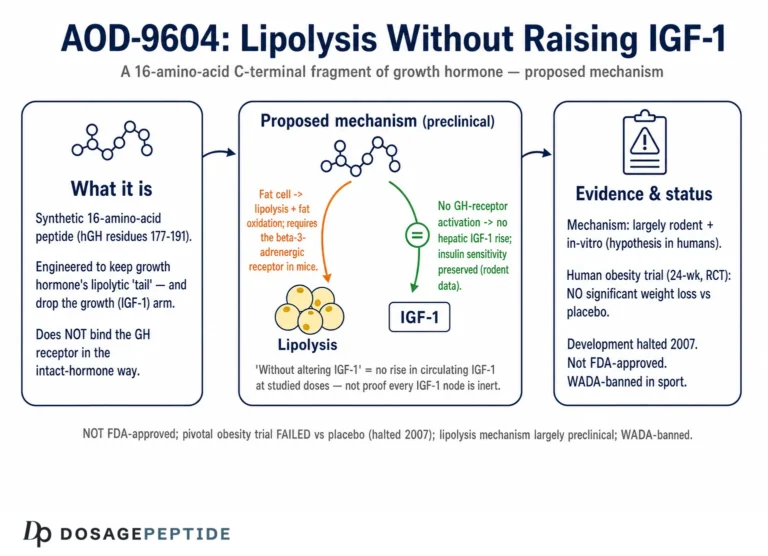How Does AOD-9604 Influence Lipolysis Without Altering IGF-1 Signaling Pathways?