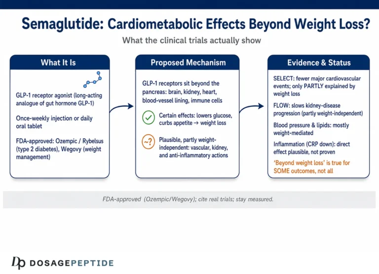 What do semaglutide clinical trials show about cardiometabolic benefits beyond weight loss?