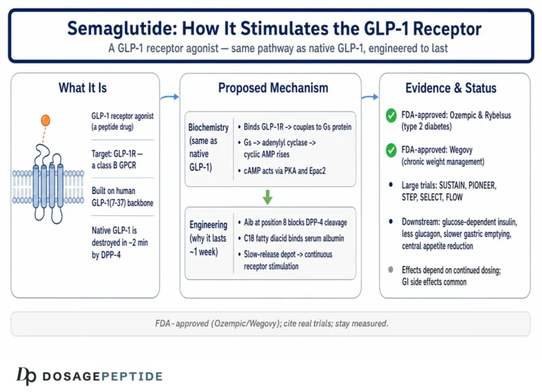 How Does Semaglutide Stimulate GLP-1 Receptor Activity in Metabolic Studies?
