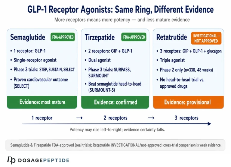 Retatrutide vs Semaglutide vs Tirzepatide: How the Research Compares (2026)