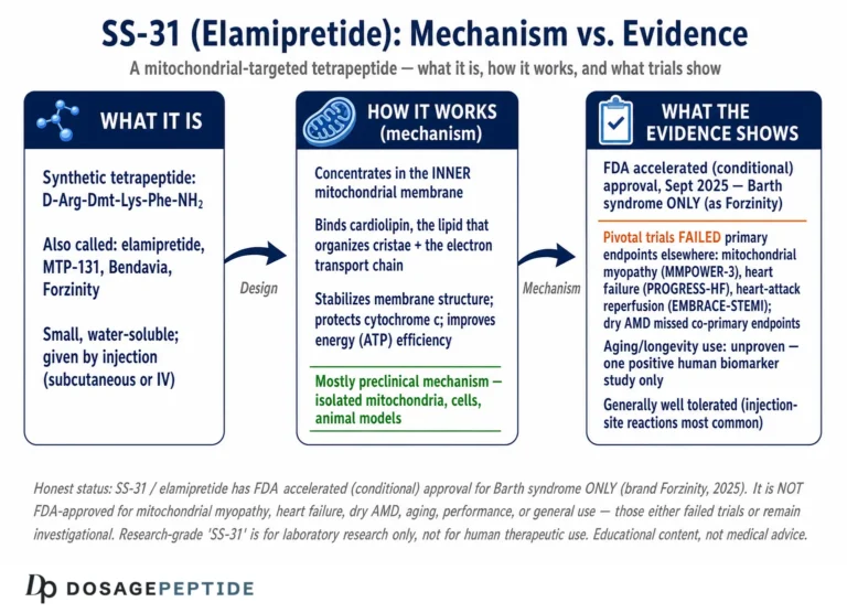 What Is SS-31 (Elamipretide)? Mitochondrial-Targeted Peptide Research Explained
