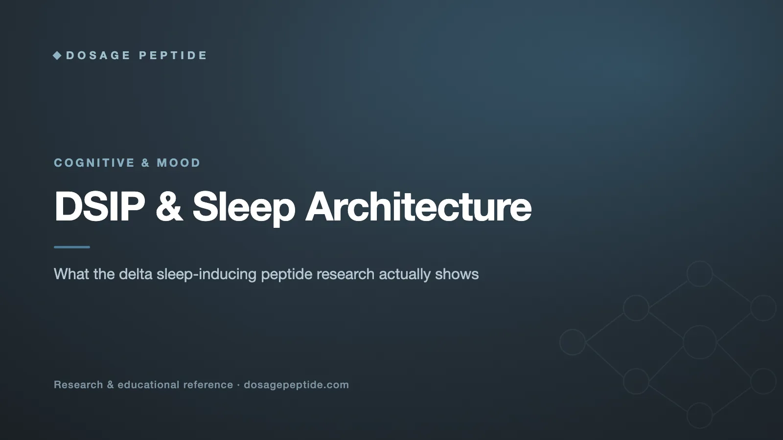 Does DSIP (Delta Sleep-Inducing Peptide) Improve Sleep? What the Research Shows