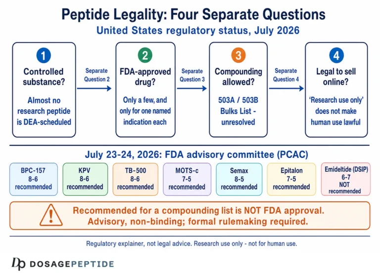 Are Peptides Legal? What US Law and FDA Rules Actually Say