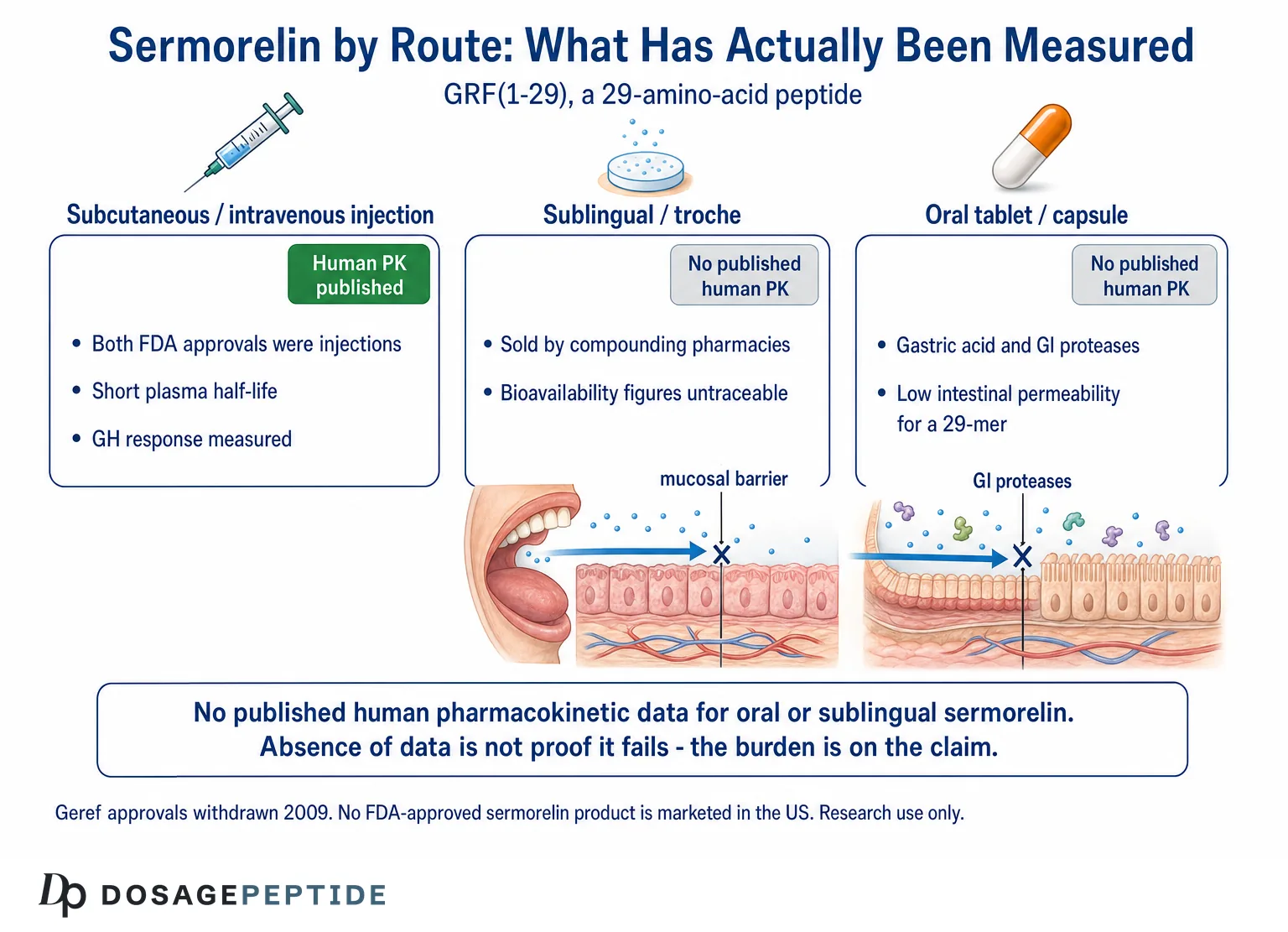 Sermorelin Tablets and Sublingual Forms: Does Oral Sermorelin Actually Work?