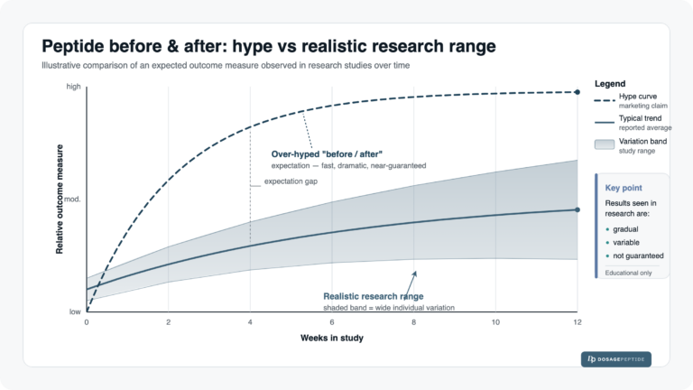 Peptide “Before and After”: What Results Are Realistic in Research — and What Isn’t