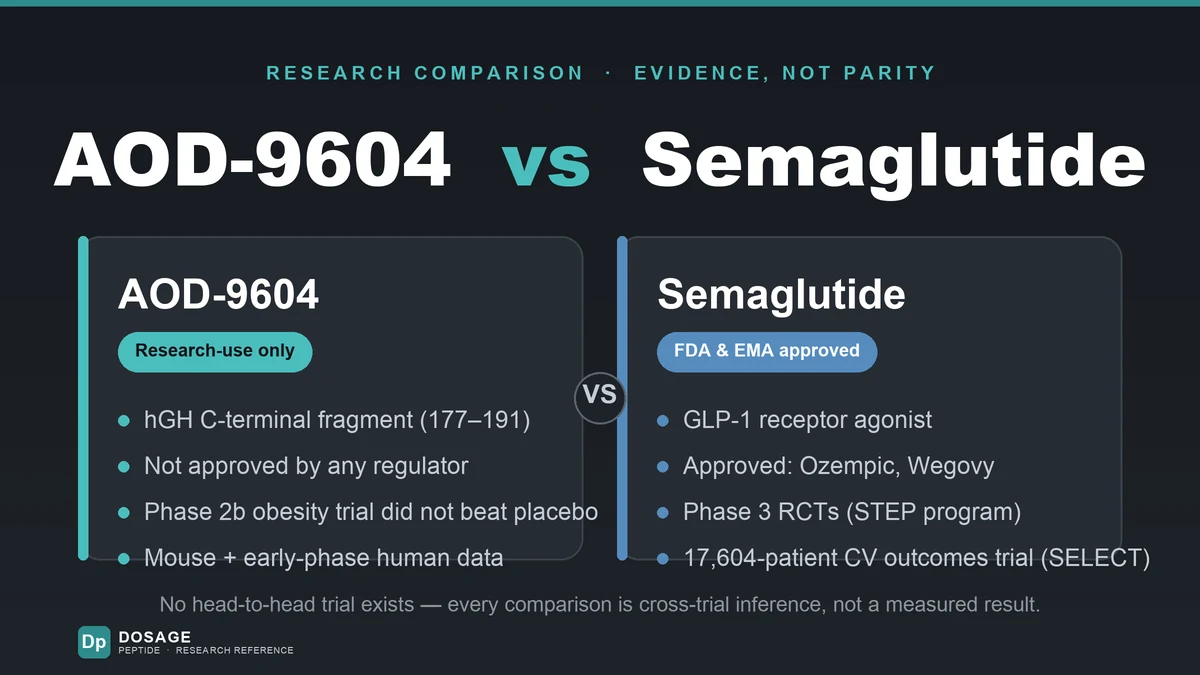 AOD-9604 vs Semaglutide: Research Compared