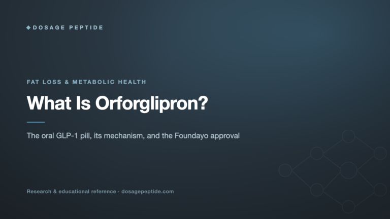 What Is Orforglipron? The Oral GLP-1 Pill Explained for Research