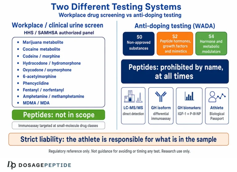 Do Peptides Show Up on Drug Tests? What Standard Panels Actually Detect