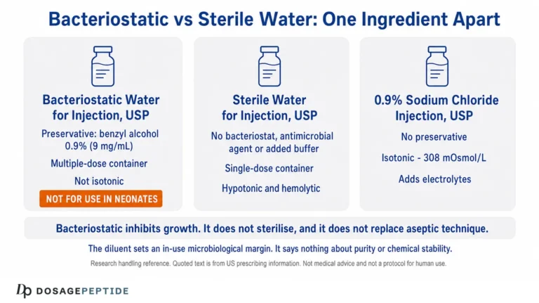Bacteriostatic Water vs Sterile Water: What Actually Differs