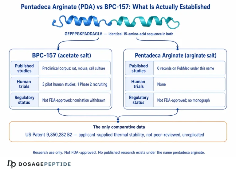 What Is Pentadeca Arginate (PDA)? Structure, Evidence Status and How It Compares to BPC-157
