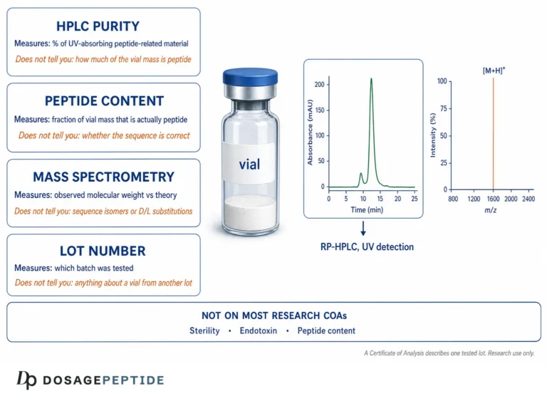 How to Read a Peptide COA: Purity, Identity and What the Numbers Mean
