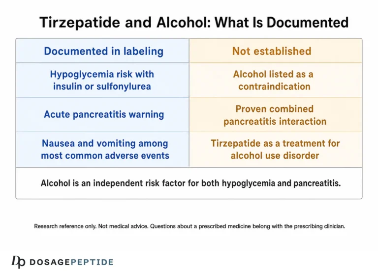 Tirzepatide and Alcohol: The Evidence