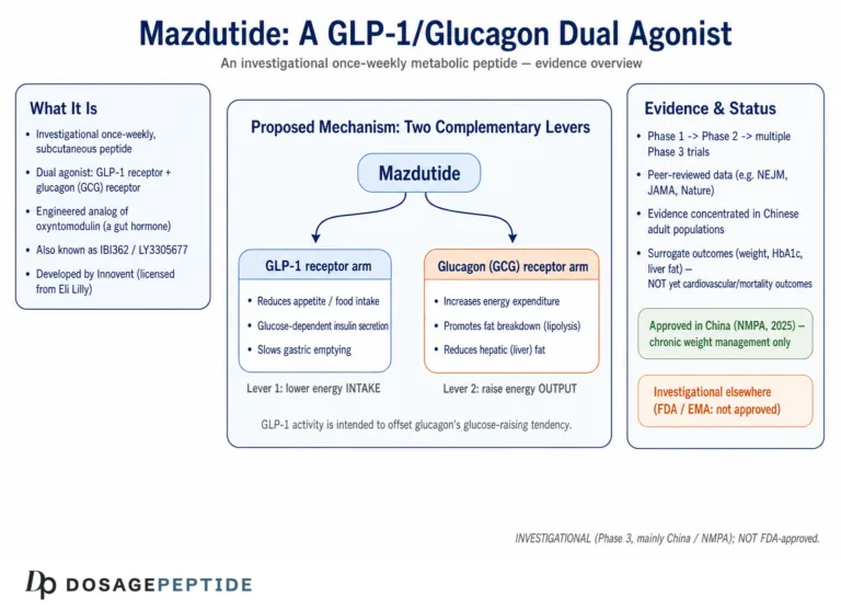 What is Mazdutide? GLP-1 and Glucagon Dual-Agonist Peptide Explained
