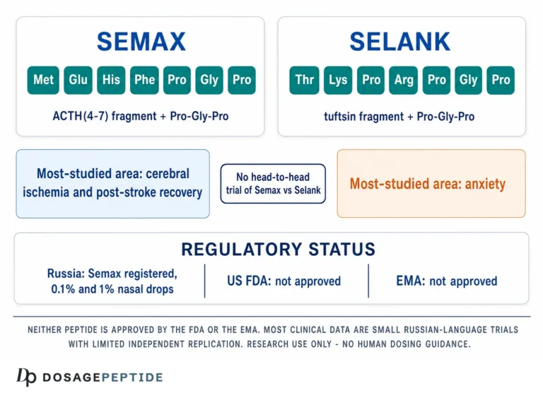 Semax vs Selank: How the Two Russian Nootropic Peptides Actually Differ